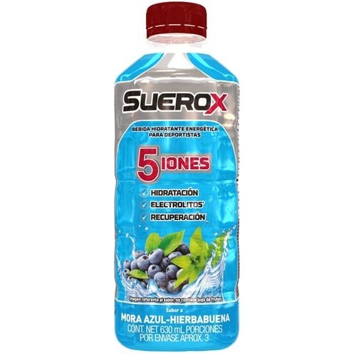 Suerox Adult 5 Iones Mora Azul 630Ml Genomma