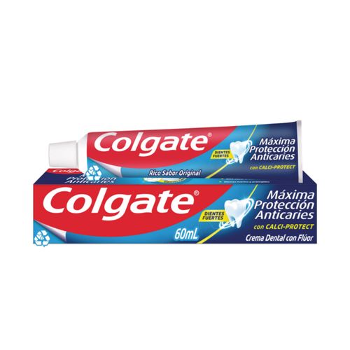 Crema Dental Colgate Máxima Protección Anticaries Tubo X 60 Ml