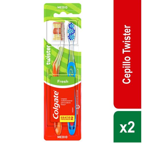 Cepillo De Dientes Colgate Twister 2 Cabezas