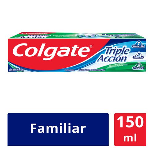 Crema Dental Colgate Triple Acción Tubo X 150 Ml