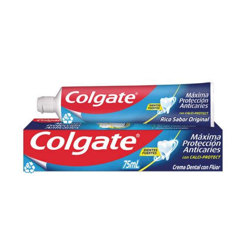 Crema Dental Colgate Máxima Protección Anticaries Tubo X 75 Ml