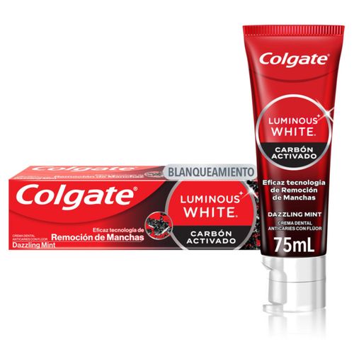 Crema Dental Colgate Luminuos Carbón Tubo X 75 Ml