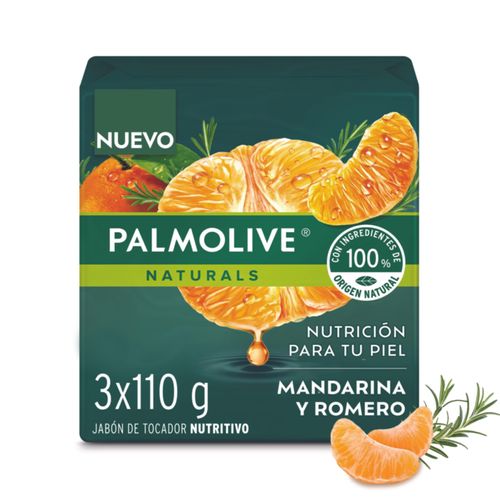 Jabón Palmolive Mandarina Y Romero Barra X 110 Gr 3 Und Colgate