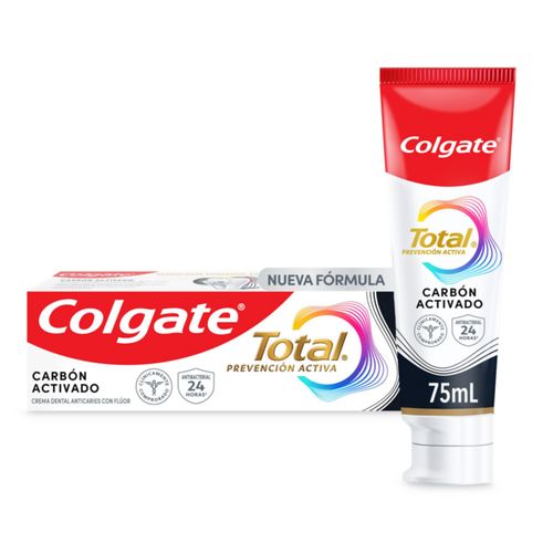 Crema Dental Colgate Total Carbón Tubo X 75Ml