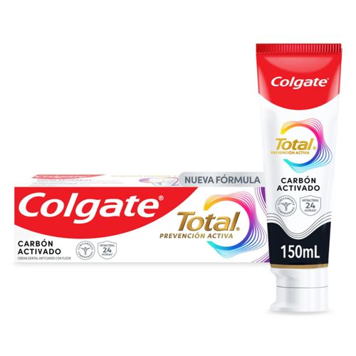 Crema Dental Colgate Total 12 Charcol Tubo X 150 Ml