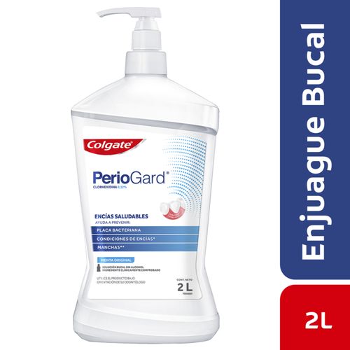Enjuague Bucal Periogard Sin Alcohol Frasco X 2 Litros Colgate