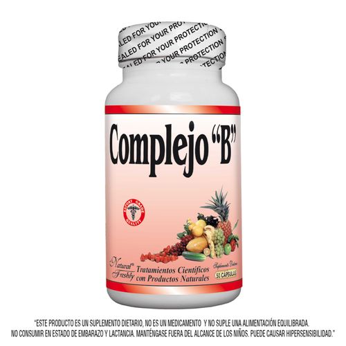 Complejo B 300 Mg Frasco X 50 Cápsulas Natural Freshly