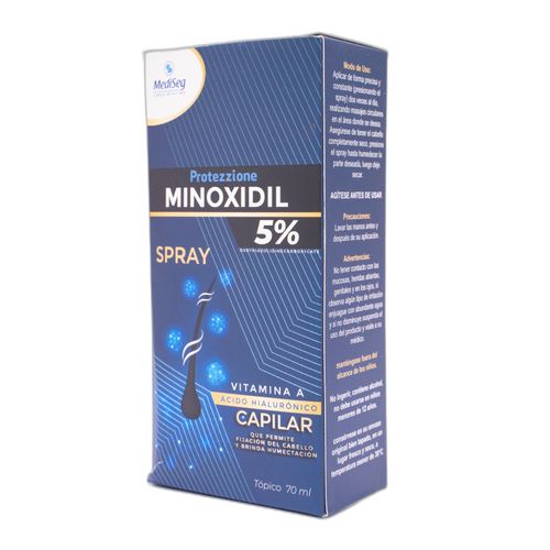 Minoxidil 5% Solucion Spray 70 Ml Protezzione