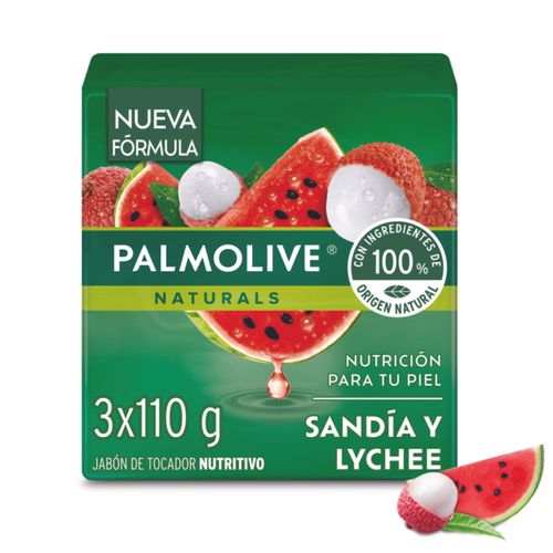Jabón Palmolive Sandia Y Lichee Barra X 110 Gr 3 Und Colgate