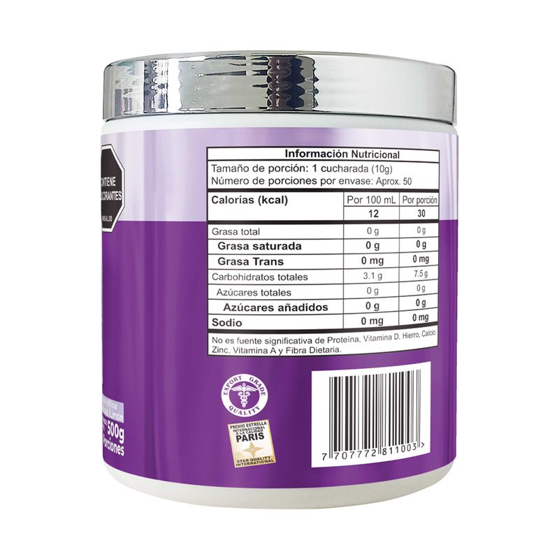 Citrato Potasio Polvo 500 Gr Natural Freshly