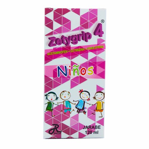 Zetygrip-4 Jarabe Niños Frasco X 120 Ml Ruecam
