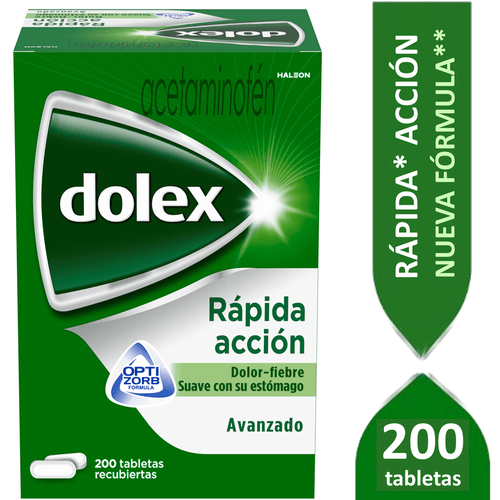 Dolex Avanzado 500 Mg Caja X 200 Tabletas Gsk