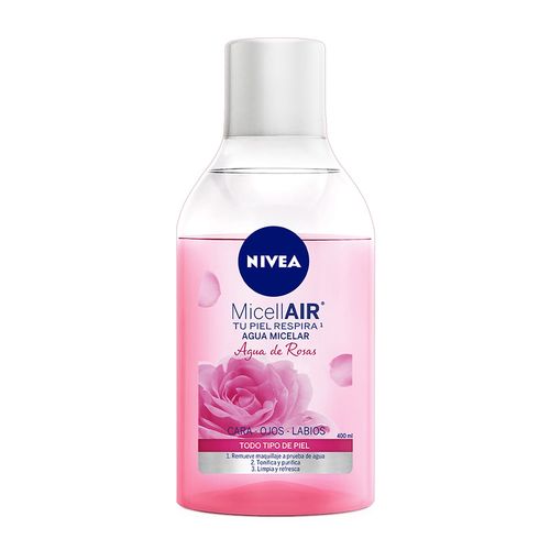 Agua Micelar De Rosas Nivea Frasco X 400 Ml