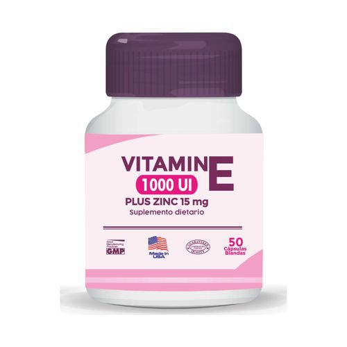 Vitamina E 1000 +Zinc Plus Comerlat Fco X50 Cápsulas Comerlat Pharmaceutical