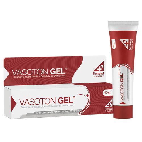 Vasoton Aescina 1 Gr Heparinoide 0,3 Gr Salicilato Dietilamina 5 Gr Tubo X 40 Gr Gel Farmacol