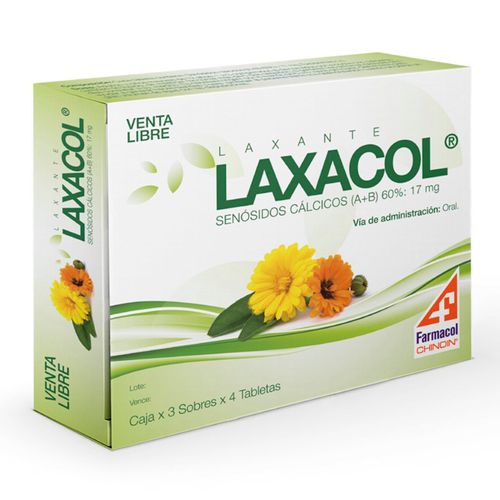 Laxacol Senna Glicosidos 17 Mg Caja X 12 Tabletas Farmacol
