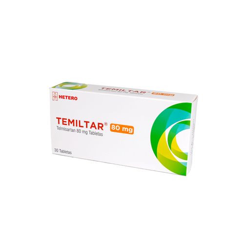 Temiltar 80Mg Tabletas Caja X30 Tabletas Hetero