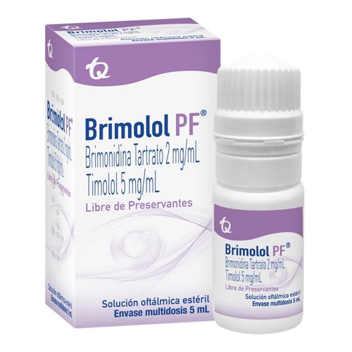 Brimolol Pf Brimonidina  Solucion Oftalmica Caja X 5Ml Tq Oftalmologicos
