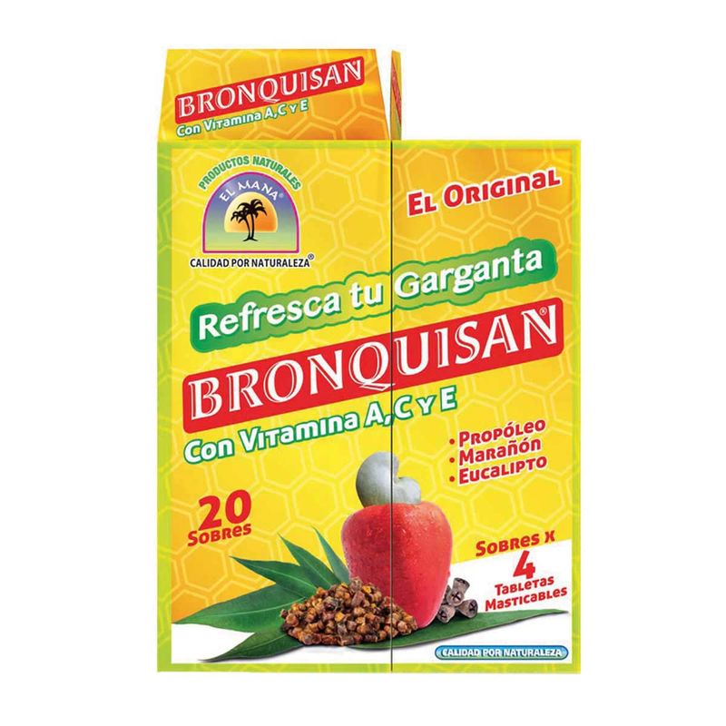 Bronquisan Sobre Caja X 20 Tabletas El Mana