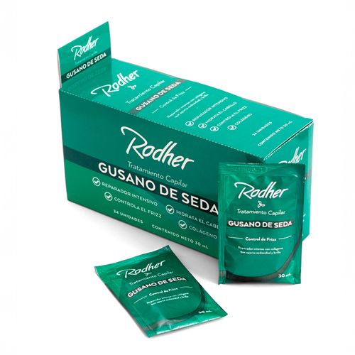 Tratamiento Capilar Rodher Gusanos De Seda Sobres Caja X 24