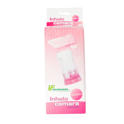 Inhalocámara Pediátrica Rosada Caja X 1 Inverfarma