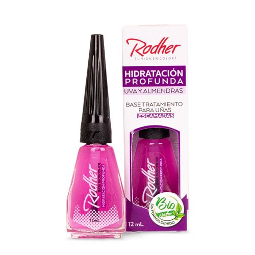 Base Para Uñas Rodher Hidratación Profunda Frasco X 12 Ml
