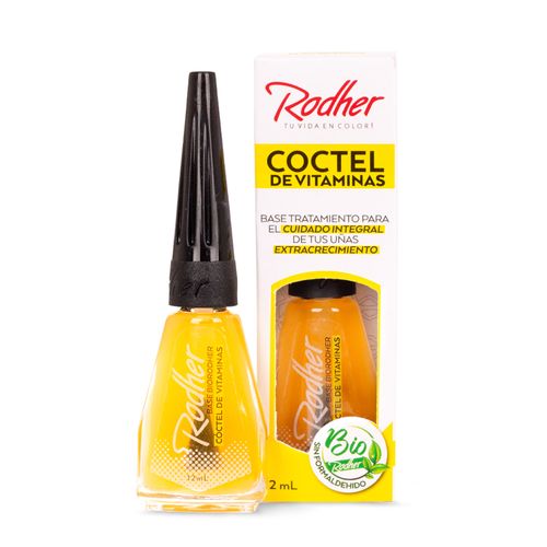 Base Para Uñas Rodher Coctel De Vitaminas Frasco X 12 Ml