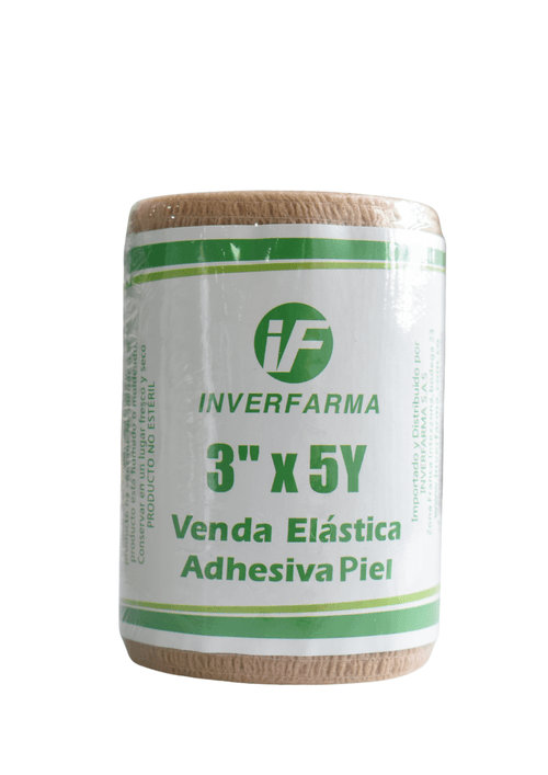 Venda Elástica Adhesiva Cohesiva 3X5 Yardas Inverfarma