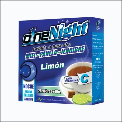 O1NE Night Limón Caja x 30 Sobres (Pague 25 Lleve 30) New Health