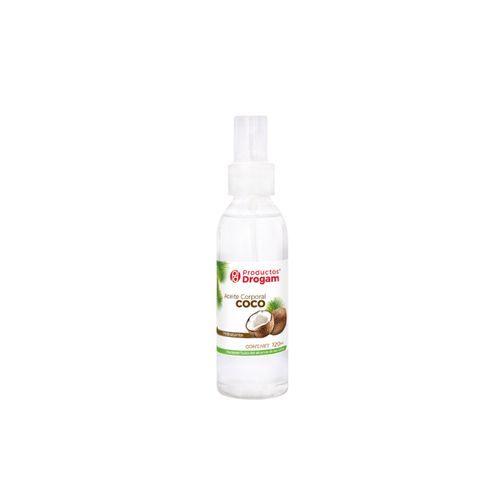 Aceite Corporal de Coco Frasco 120 mL Drogam