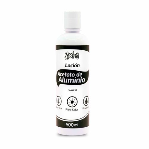 Acetato de Aluminio Yoky Frasco 500 ml