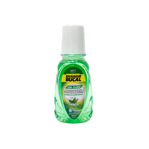 Enjuague Bucal Yoky Men con Flúor Frasco 200 ml