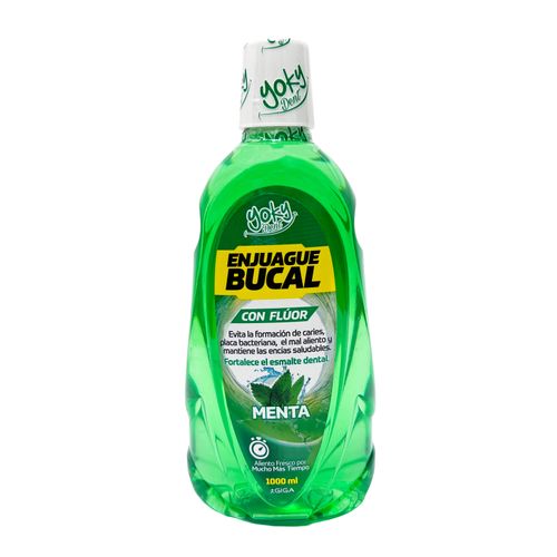 Enjuague Bucal Yoky Men con Flúor Frasco 1000 ml