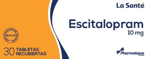 Escitalopram 10 Caja X 15 Tabletas Memphis