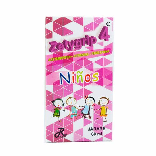 Zetygrip-4 Jarabe Niños Frasco X 60 Ml Ruecam