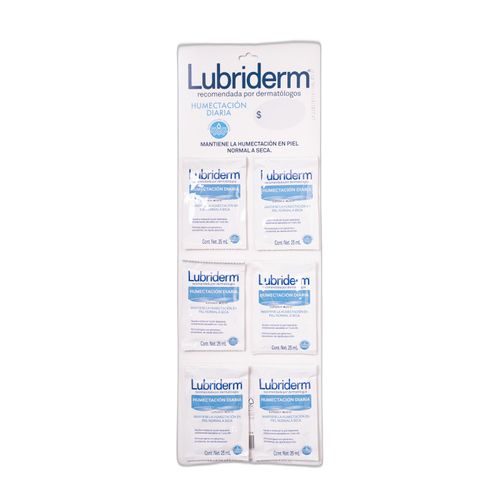 Oferta Pack 20 Loción Lubriderm Humec Diaria Ristra 6 Sob Gratis 15 Protec Carefree Reg P10L15