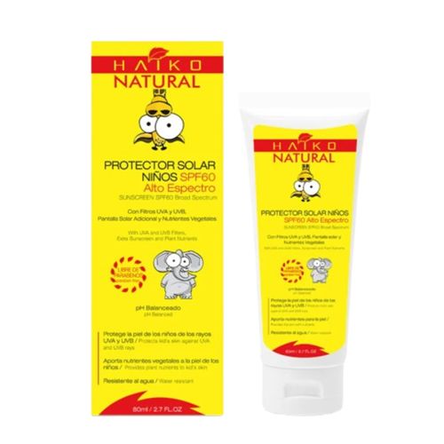 Protector Solar Niños Alto Espectro SPF 60 Tubo X 80 Ml