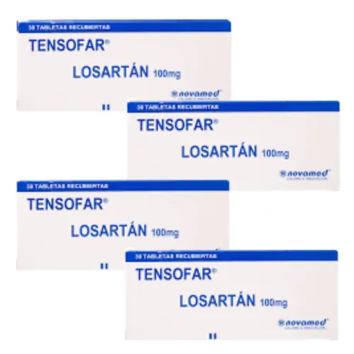 Oferta Losartan Tensofar 100 Mg Caja X 30 Tab 1 + 3