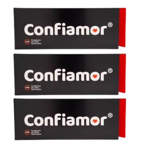 Oferta Preservativo Confiamor 3 Unidades Caja X 100 Unidades 2 + 1