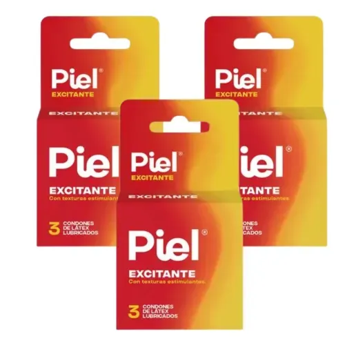 Oferta Preservativo Piel Excitante Caja X 3 Unidades 2 + 1