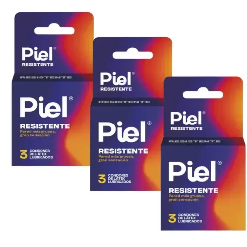 Oferta Preservativo Piel Resistente Caja X 3 Unidades 2 + 1