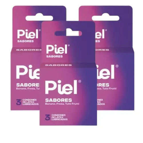 Oferta Preservativo Piel Sabores Caja X 3 Unidades 2 + 1