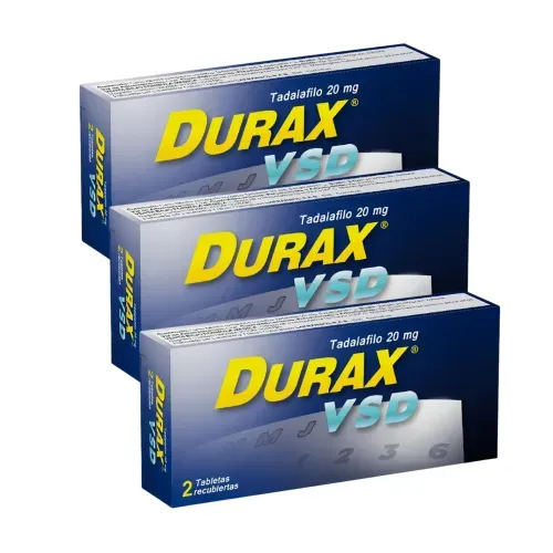¡Pack Ahorro 2+1! Durax Vsd 20 Mg Caja X 2 Tabletas Lafrancol