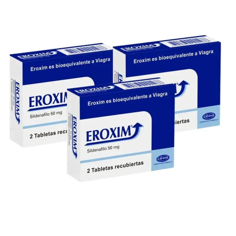 Pack Ahorro 2+1 Eroxim 50mg x 2 Lafrancol