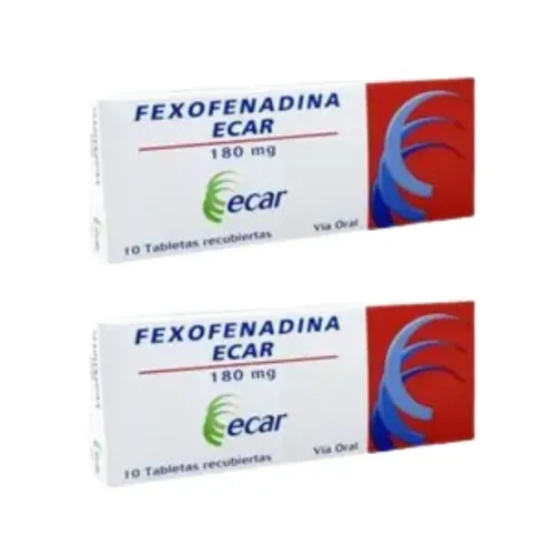 ¡Promoción 1+1! Fexofenadina 180 Mg Caja X 10 Tabletas Ecar