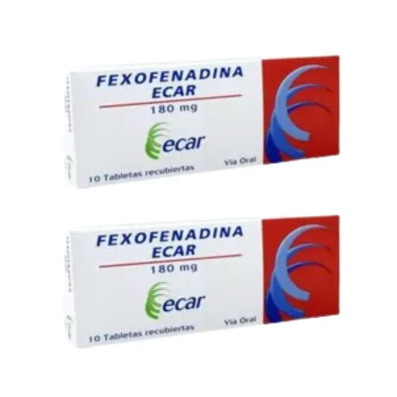 Promoción 1+1 Fexofenadina 180mg x 10 Ecar