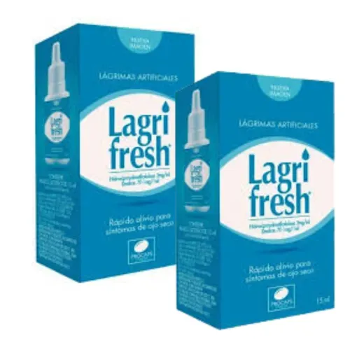 ¡Promoción 1+1! Lagrifresh 3 Mg/0.1% Gotas Oftálmicas Frasco 15 Ml Procaps