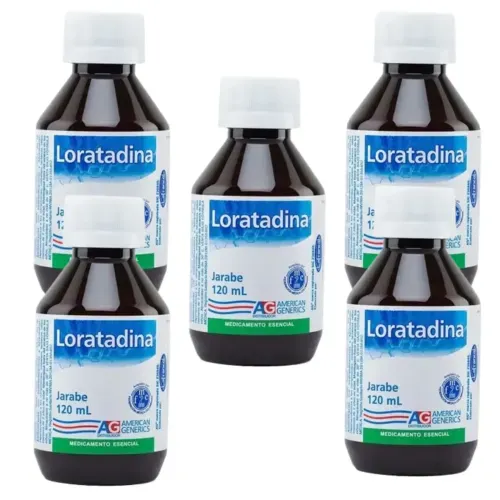¡Pack Ahorro 3+2! Loratadina 1 Mg/Ml Jarabe Frasco 120 Ml American Generics