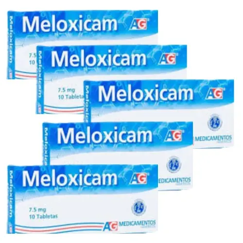 ¡Pack Ahorro 3+2! Meloxicam 7.5 Mg Caja X 10 Tabletas American Generics