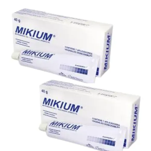 ¡Promoción 1+1! Mikium L 7 Aplicadores 0.4%/10% Crema Vaginal Tubo X 40 G Novamed
